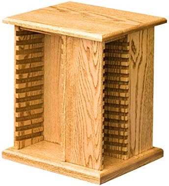Amish Heirlooms Solid Maple CD with DVD Holder (Holds 24 DVDs with 28 CDs), Small, Espresso Finish
