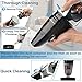 Hikeren Rechargeable Cordless Handheld Vacuum Dual Purpose, Lightweight Portable Vacuum Cleaner with 12-Volt 100W Power, Stainless Steel HEPA Filter with a Carry Bag