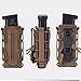 IDOGEAR Mag Pouch Pistol Magazine Pouches 9mm Softshell Adjustable Universal Mag Carrier .40 S&W .45 ACP with Belt&MOLLE Clips