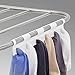 SONGMICS Clothes Drying Rack, with Bonus Sock Clips, 100% Stainless Steel Gullwing Space-Saving Laundry Rack, Foldable for Indoor and Outdoor Use, Sliver