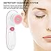 Rechargeable Facial Cleansing Spin Brush Set with 7 Exfoliating Brush Heads - Waterproof Face Spa System by CLSEVXY - Advanced Microdermabrasion for Gentle Exfoliation and Deep Scrubbing(Cute Pink)