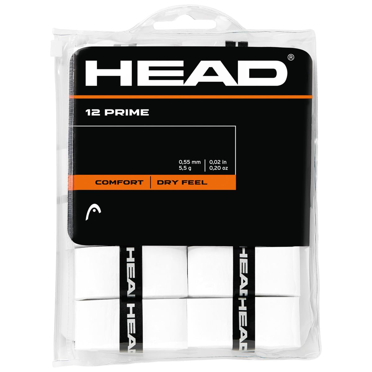 HEAD Unisex_Adult 12 Prime Grip Tape, White, standard size