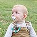 Silicone Pacifier Clip by Dodo Babies Pack of 2 + Teething Toy, Premium Teething Bead for Boys or Girls Universal Holder Leash for Pacifiers, Teething Toy or Soothie, Baby Shower Gift Set