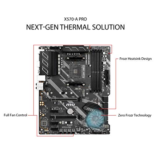 MSI-X570-A-Pro-Placa-Base-Chipset-AMD-X570-DDR4-Core-Boost-Intel-Lan-Socket-AM4-Wi-Fi-Soporta-AMD-Pocesadores-Color-Negro