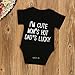 Infant Baby Boy Girl Short Sleeve Romper Jumpsuit Clothes Letters Print Clothes (3-Months, Black)