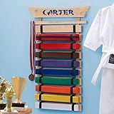 DIBSIES Personalization Station Personalized Karate Belt Display (10 Belts)