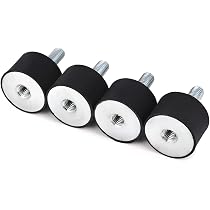 4 Supports Anti-Vibration Keenso M4 - Amortisseurs Caoutchouc Pour Compresseur Air - Réduction Bruit Et Vibrations