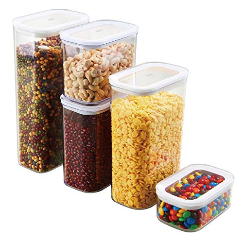 Glad Food Storage Containers Airtight with Lids Stackable Canisters