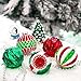 Valery Madelyn 10ct 37.528.514CM Red Green White Christmas Glass Ball Ornament EG0106-0011