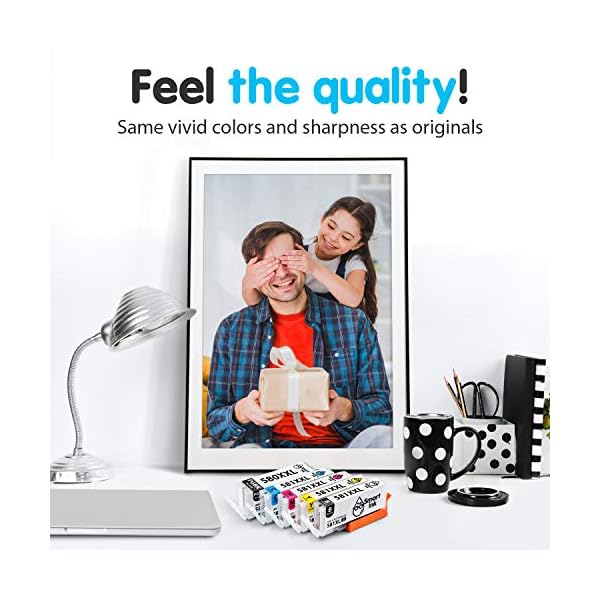 Smart Ink Kompatible Druckerpatronen als Ersatz für Canon 580 XXL 581 XXL PGI 580XXL CLI 581XXL (PGBK & BK/C/M/Y) Patronen Multipack für Pixma TS705 TS6151 TS6150 TR8550 TS6250 TR7550 TS6251 – Bild 5