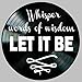 Let It Be Song lyric Art inspired by The Beatles Vinyl Record Album Wall Decor