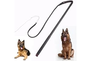 KooingTech Dog Teaser Wand, Handle Length 20.7in Dog Whip, Band Length 37.4in Dogs Flirt Pole Toy Suitable for Daily Outdoor Exercises and Indoor Command Reinforcement for Medium and Large Dogs