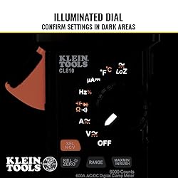 Klein Tools CL810 Pro Digital Clamp Meter, 600A