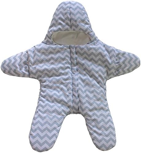 Cotton Newborn Starfish Sleeping Bag Baby Star Sleeping Sack 0-12M - Blue