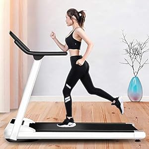 GAYBJ Household Silent Treadmill Foldable, Large LED Display Electric Treadmill Small Folding Weight Loss Slimming Mute Walking Machine