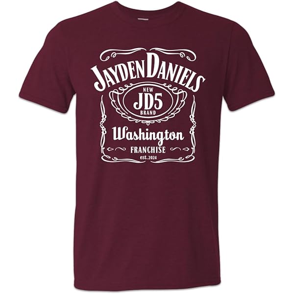 Command The Future T-Shirt For Washington Football Fans - Maroon Short Sleeve Tee, Sizes SM-5XL - View #5
