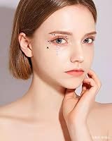 WUIOS Black Stars Face Eye Gems Jewels Women Self Adhesive Pearls Rhinestones view 5
