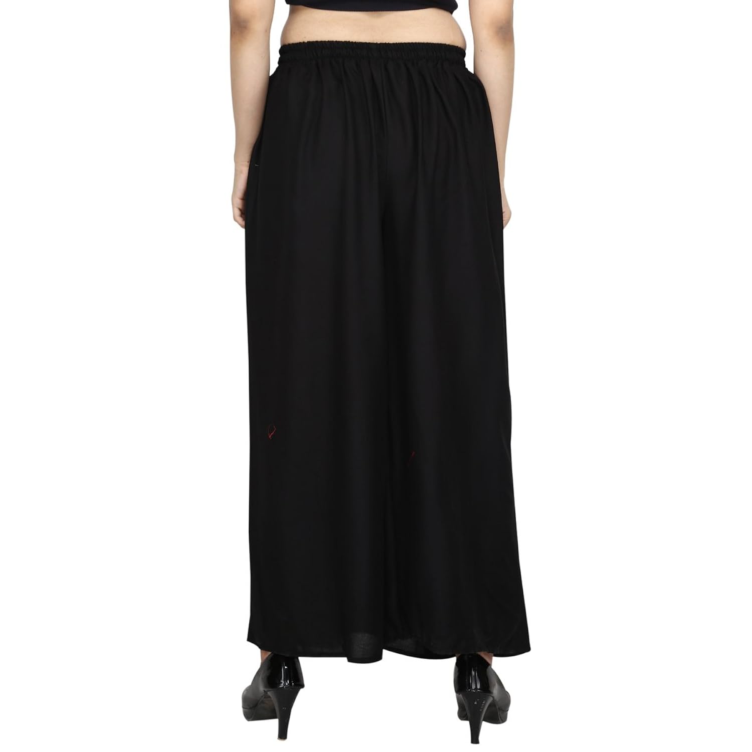 jaipur classic plain rayon plazzo pants free size colour