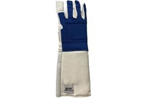 rockible Fencing Gloves Fencing Gear Training Equipment Professional Non Slip Washable Fencing Accessories Rubber for Foil Epee Saber Teenager Adult