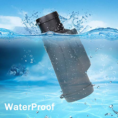 Monocular Telescope Dual Focus Prism Night Vision Waterproof dustproof Shockproof Scope for Bird Watching, Camping, Outdoor Hunting