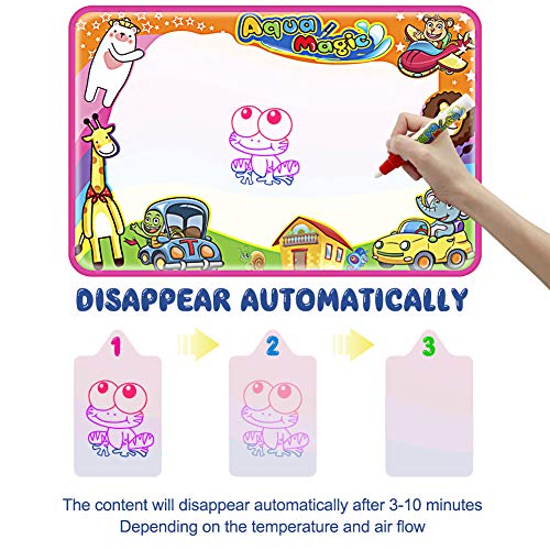 image for MOKOQI Aqua Magic Doodle Mat - Water Drawing Mat for Kids, Color Paint
