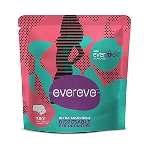 EverEve Ultra Absorbent, Heavy Flow Disposable Period Panties for Sanitary Protection for Ladies, Maternity Delivery…