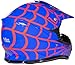 Typhoon Youth Kids Offroad Gear Combo Helmet Gloves Goggles DOT Motocross ATV Dirt Bike Motorcycle Blue Spiderman - Large