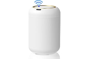 Procade Motion Sensor Trash Can with Lid, 3 Gallon Electric Bathroom Garbage can, Small White Wastebasket Touchless Trash Bin,Automatic Mini Trashcan for Bedroom,Toilet, Office, rv, Living Room