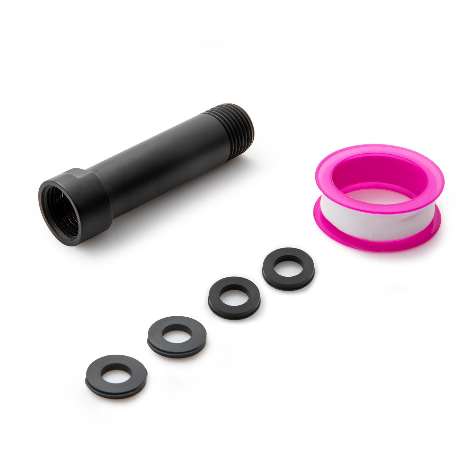 OFFO Shower Head Extension Arm, 7.6cm (3 inch) Matte Black, Made of 304 Stainless Steel for Fixed Shower Head