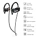 Bluenin Bluetooth Headphones, Wireless Bluetooth Earbuds Sport IPX5 Waterproof HiFi Stereo Sweatproof Earphones w/ mic for Running Gym Workouts 15 Hours Battery Noise Cancelling Headset (Black)