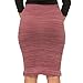 Coco-Limon Seamless Pencil Skirt – Bodycon, Fitted, Knee Length, Fleece