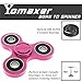Yomaxer Fidget Spinner,EDC Spinner Toy,Tri-Spinner Fidget Toy Nylon PA Material Hybrid Si3N4 Ceramic Bearing (Red)
