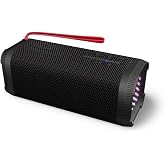 PHILIPS Portable Bluetooth Speaker, Wireless Stereo Sound Party Speaker with Deep Bass, IPX5 Waterproof, 20 Hour Playtime, Auracast &amp; TWS Pairing, USB Playback, Bluetooth 5.4 for Outdoor &amp; Indoor Use