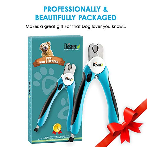 BOSHEL Dog Nail Clippers Dog Nail Trimmers for Large Dog with Quick