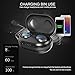 Wireless Earbuds Bluetooth 5.0 A10 True Mini Wireless Dual-Ear Touch Volume Control Headphones 5D Stereo Earphones Ipx7 Waterproof Sports Headset with Charging Case/Built-in Mic (Blue)