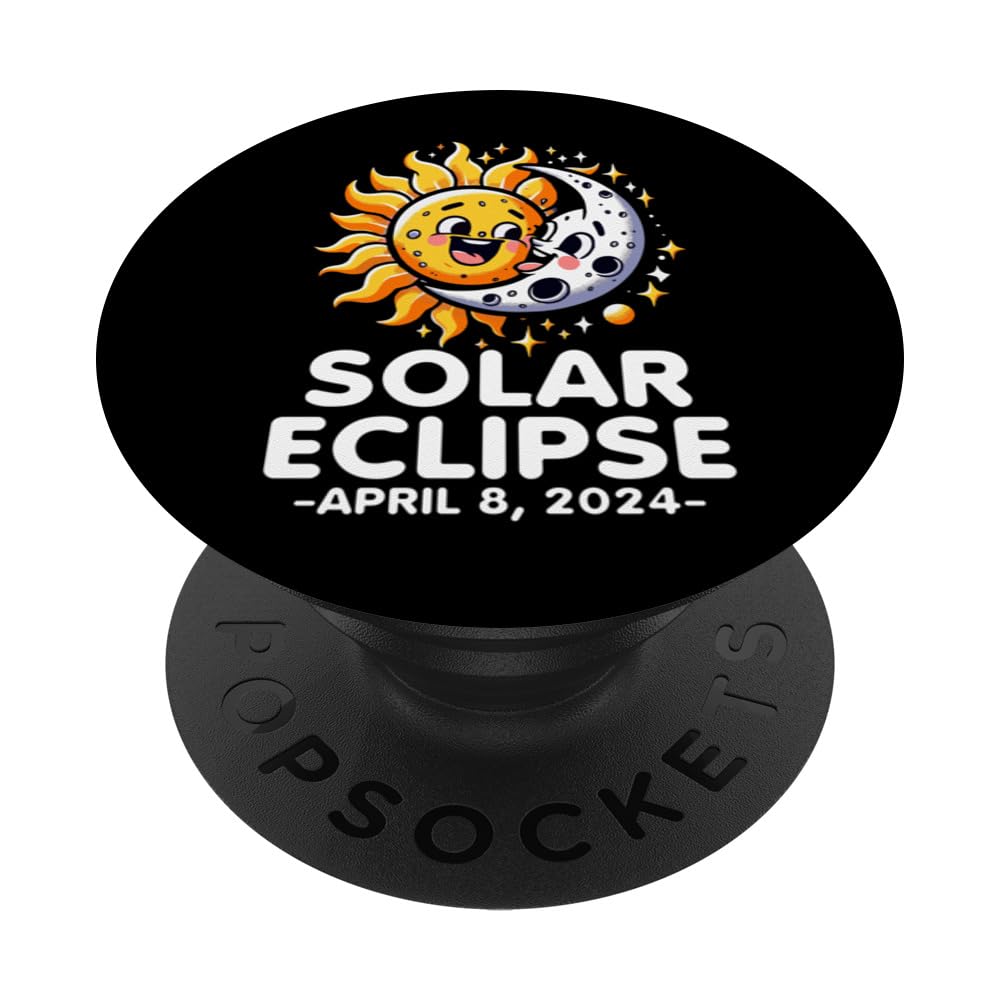 Great North American Eclipse 04.08 Total Solar Eclipse 2024 PopSockets Swappable PopGrip
