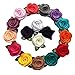 32pcs Baby Girls Felt Flower Hair Clips Toddler Tinny Flower Alligator Clips Hair Accessories Clips by Yazon