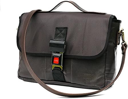 Messenger Briefcase DR093 made from the Interior of a 1997 BMW 528i