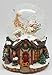 Lightahead® Musical Santa Water Snow Globe Playing a Tune & Rotating for Christmas in PolyResin 80MM (Santa on Sledge)