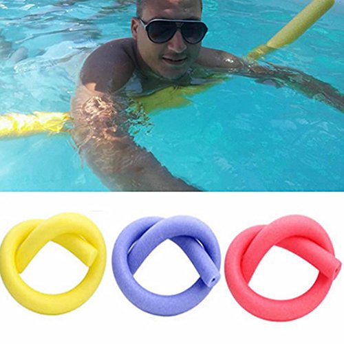 Catnew Flexible Fun Swimming Pool Foam Water Kickboards Hollow Noodle Kids Adult Float Swim Aid Toys Tools (Yellow)