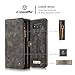 KONKY Magnetic Wallet Case Suit for Samsung Galaxy S8 Black