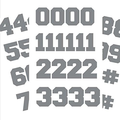 Chalkallaboutit Sports Helmet Numbers 1.5" Baseball, Hockey, Football and Lacrosse