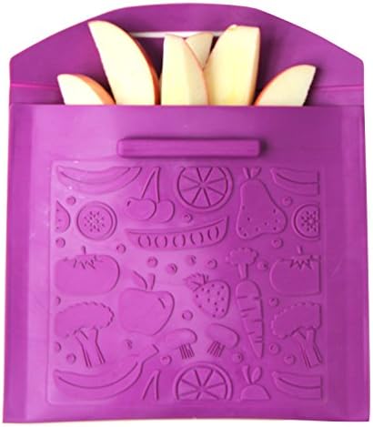 Reusable Lunch Bag for Sandwiches or Snacks, School Lunch Bag, Eco-Friendly Bag, Snack Bag, Great for Summer Camp, Seen on the Today Show, By spbang, Eggplant