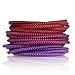 OKRAY 3 Pack 6ft/1.83M Durable Nylon Braided Micro USB 2.0 Charging Cable Data Sync Charge Cord with Metal Connector for Android, HTC, Samsung, Nexus, Power bank (Red Purple Hot Pink)