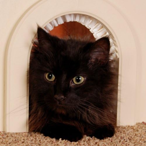 Cathole Chwm Pet Door For Cats With Removeable Brush