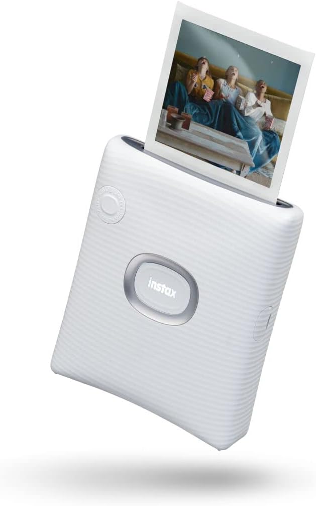 INSTAX insax SQUARE Bluetooth Printer for Smartphones Ash White