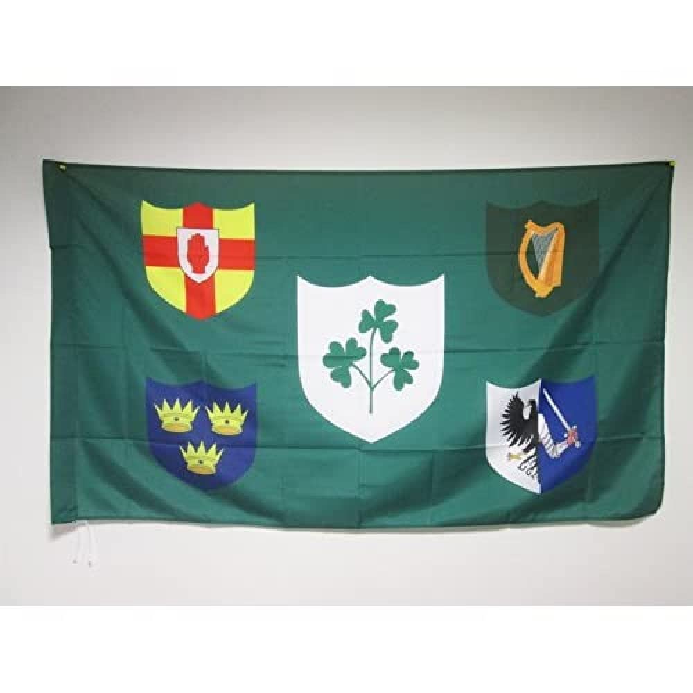AZ FLAG - IRFU Ireland Rugby Flag - 2x3 Ft - Irish Rugby Football Ireland Banner with Sleeve - 100% Polyester - Fade Resistant - Vivid Colors - 2' x 3' Feet - 90x60 Cm