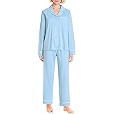 Pintage Women's Petite Cotton Pajama Set Petite Length Pjs