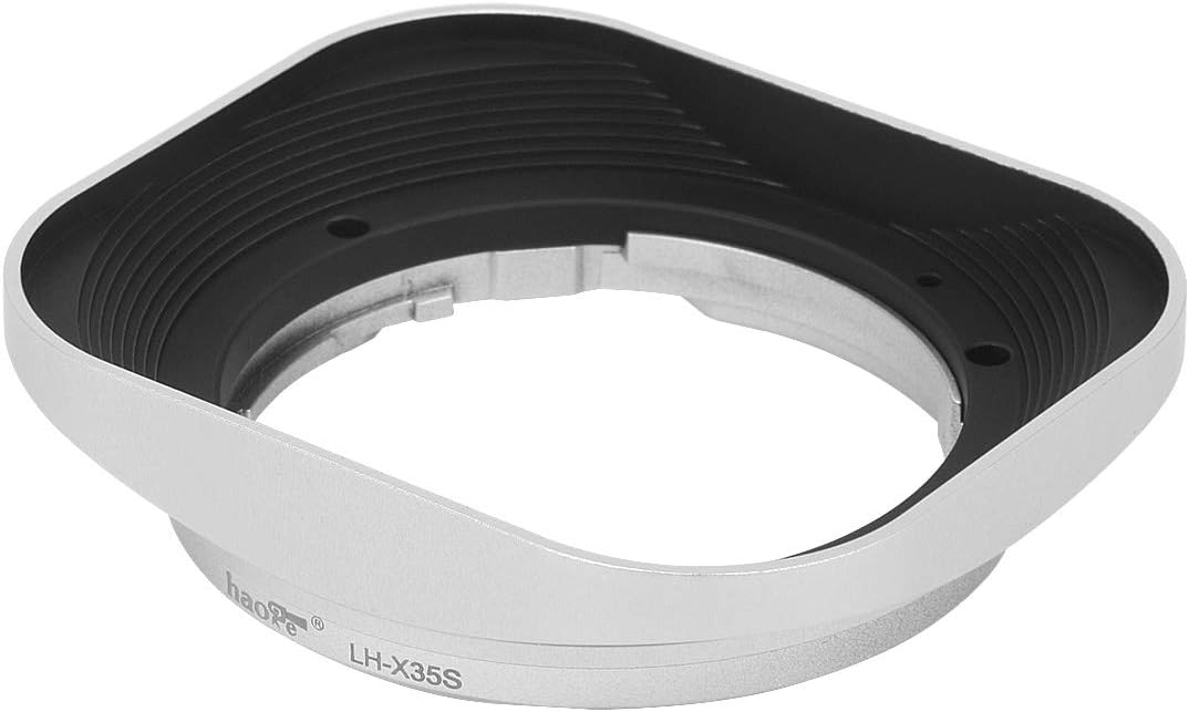 Haoge LH-X35S Bayonet Rectangular Square Metal Lens Hood for Fujifilm Fuji Fujinon XF 35mm F2 R WR XF35mmF2 - Image 3