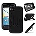 Blu Advance 4.0 L2 Case (A030U) / (A030L) / BLU Advance 4.0L Case (A010U) / (A010L) Premium Rugged Heavy Duty Case Kickstand Perfect FIT Full Body Protection (Black on Black)